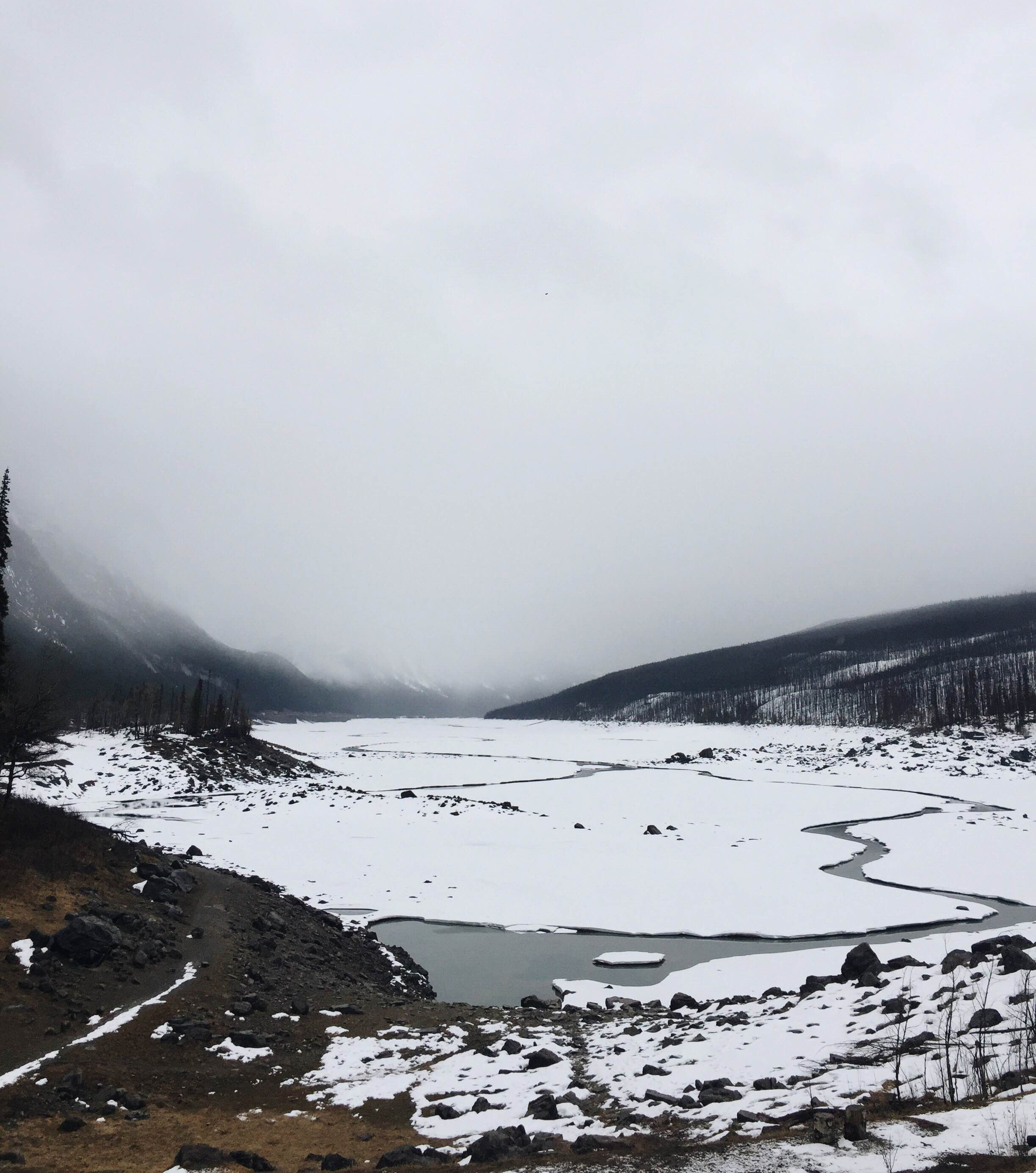 Medicine Lake in Jasper National Park