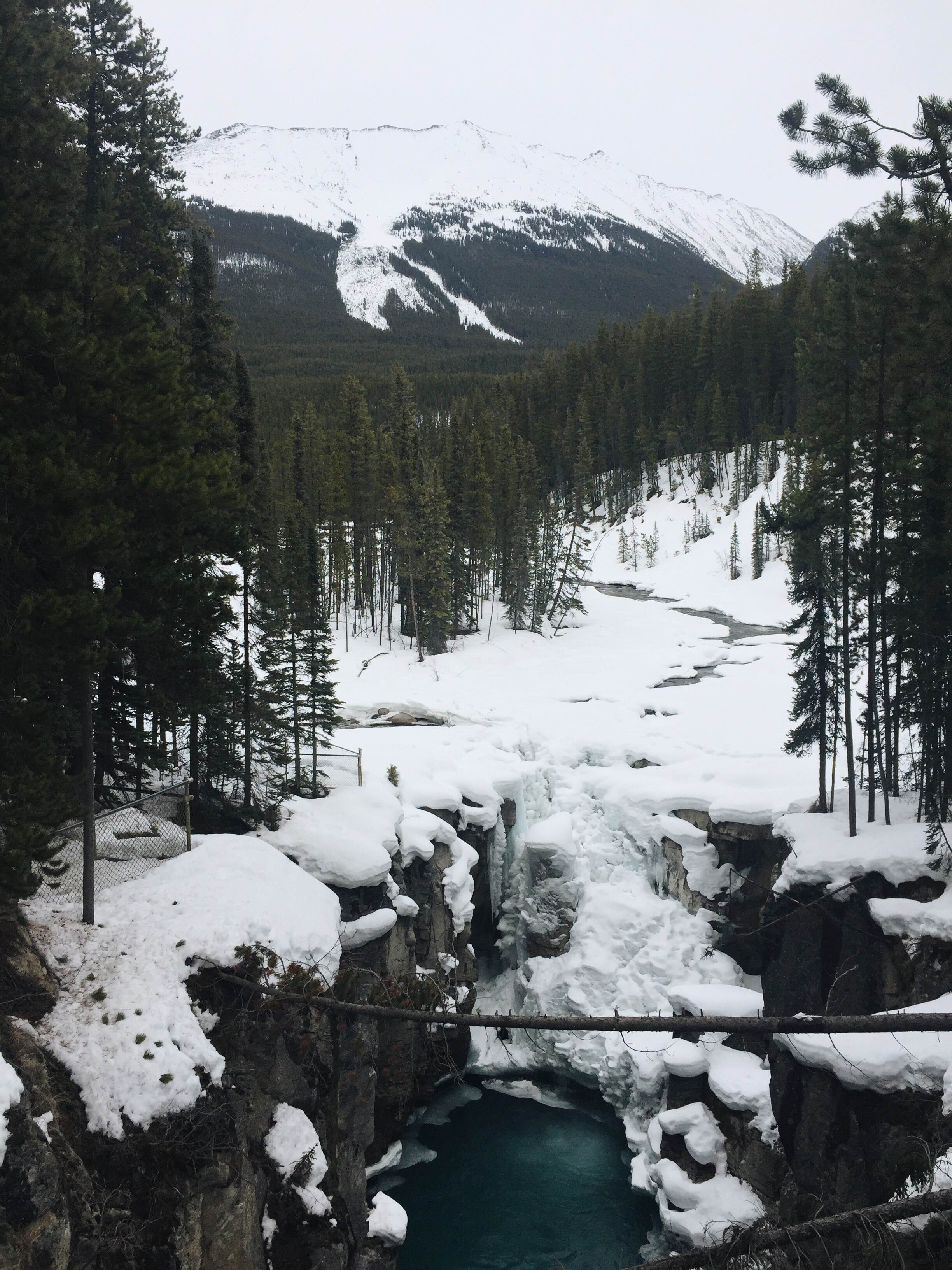 Sunwapta Falls in Jasper National Park