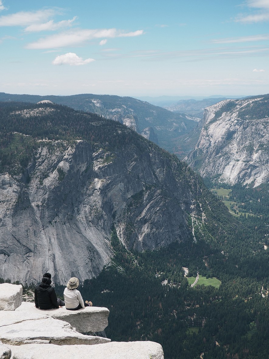 the view from the top of Half Dome