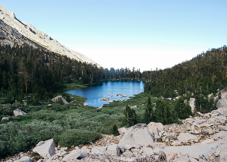 Flower Lake along Kearsarge Pass