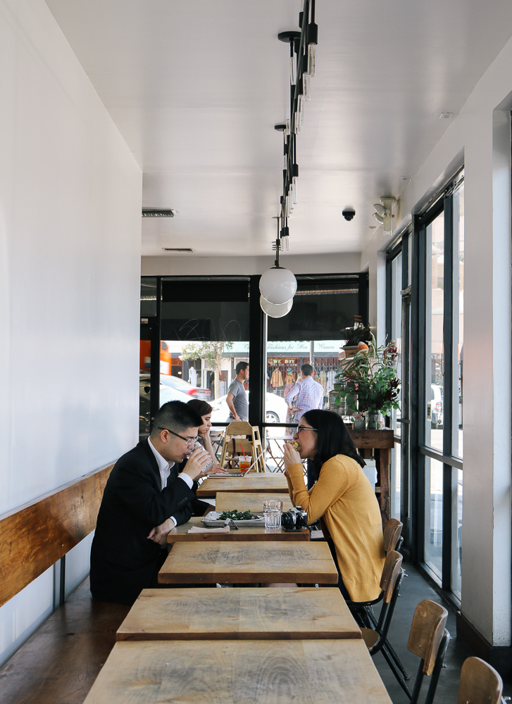 couple enjoying a meal at Forage restaurant