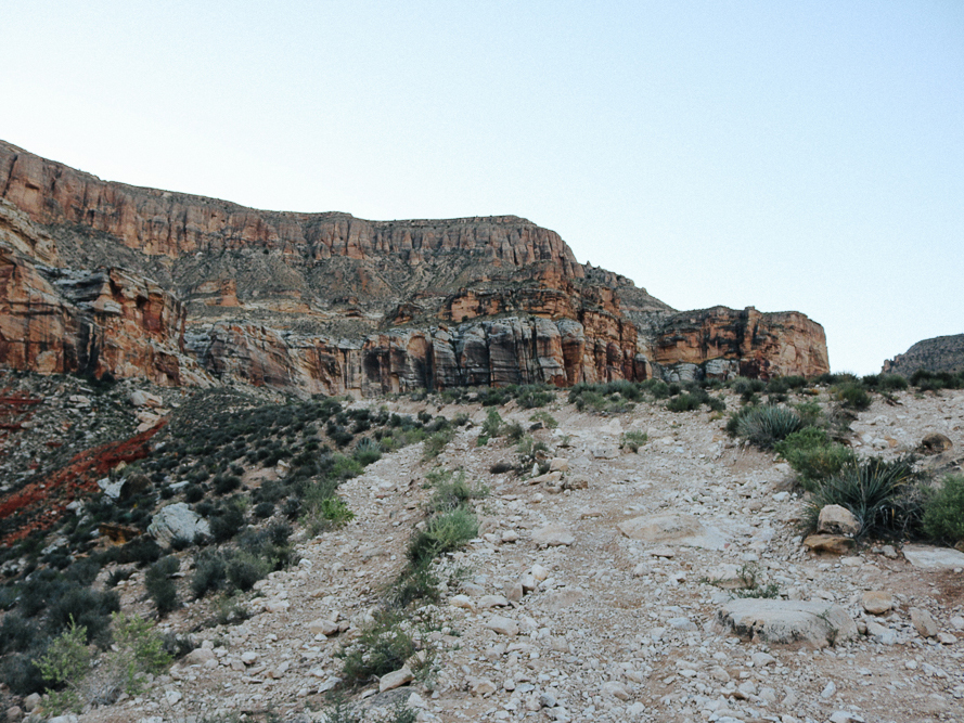 Red rocks along the Havasupai trail