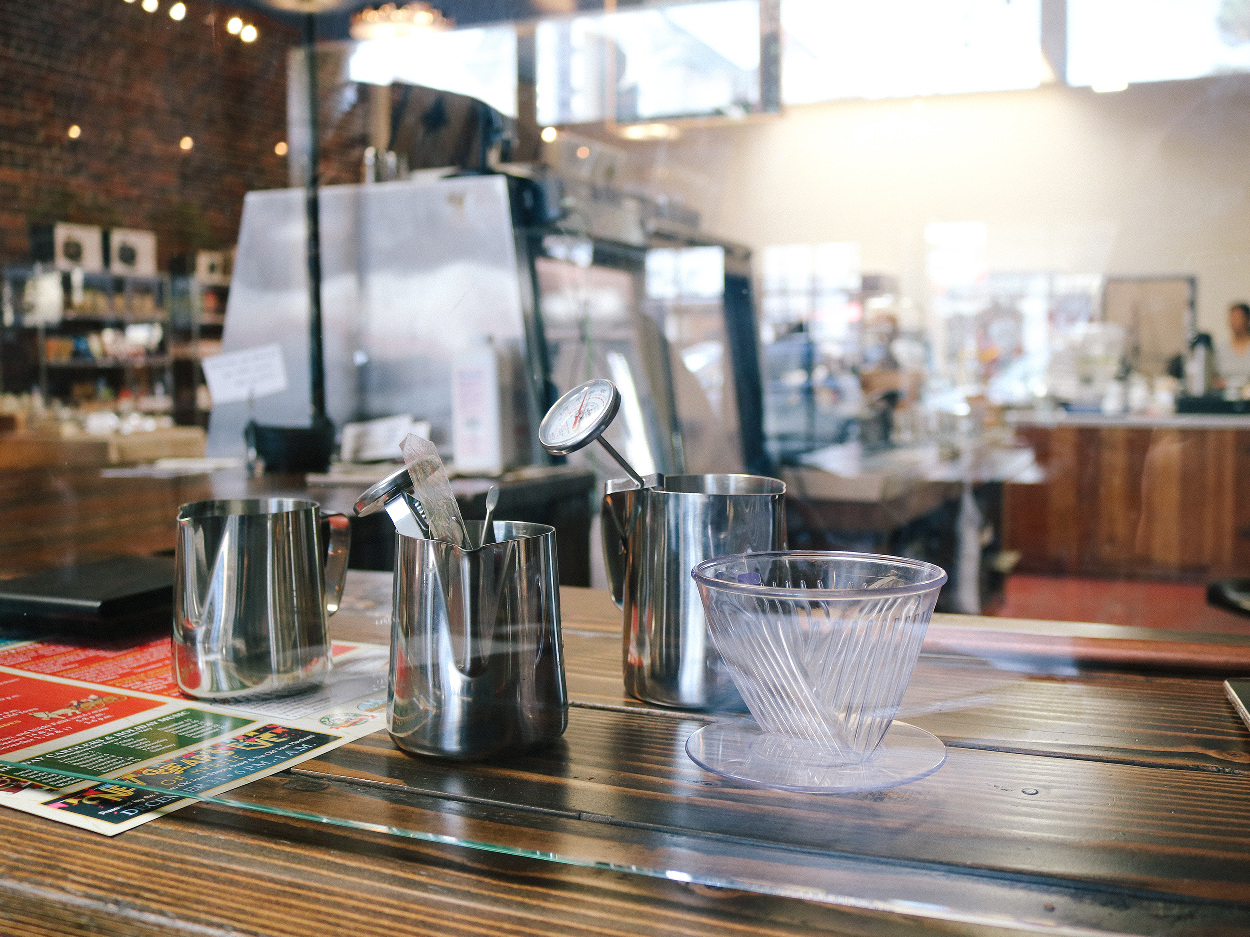 fresh brewed coffee at myrtle tree cafe and garden