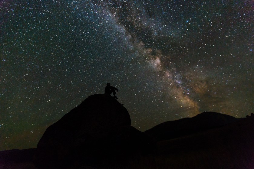 Photo Credit: Yellowstone National Park. Enjoying the night sky, Mammoth Hot Springs. NPS photo by Neal Herbert. 