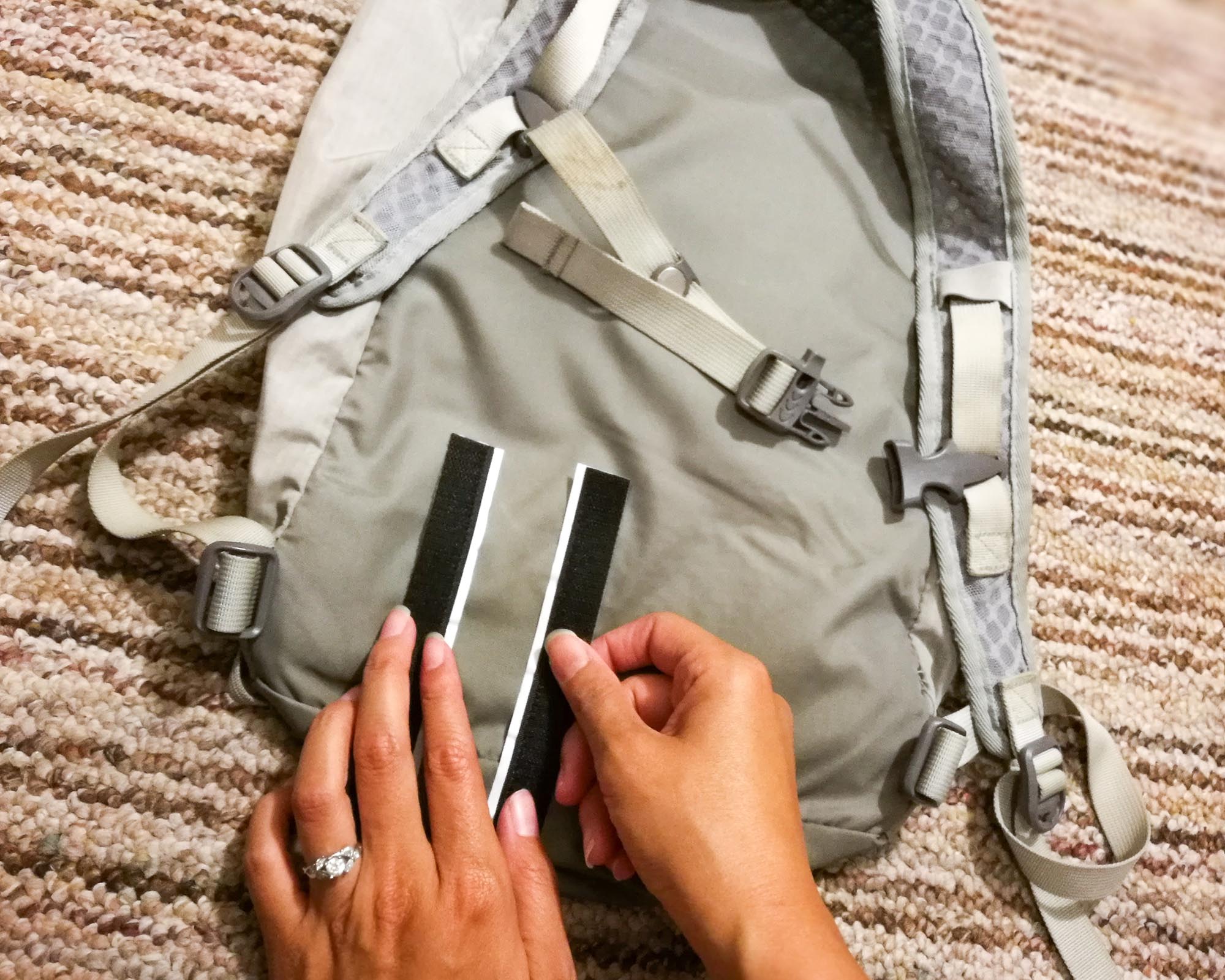 REI 18L Flash Pack with velcro strip