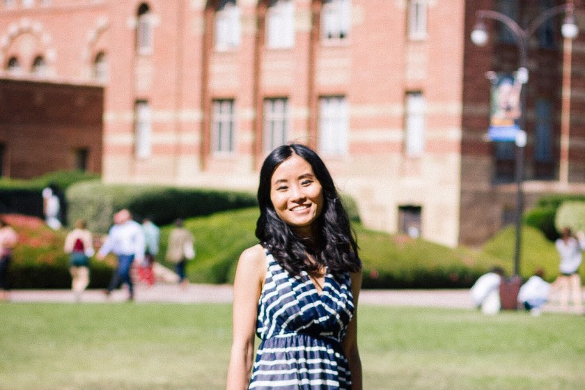 Frances on UCLA campus