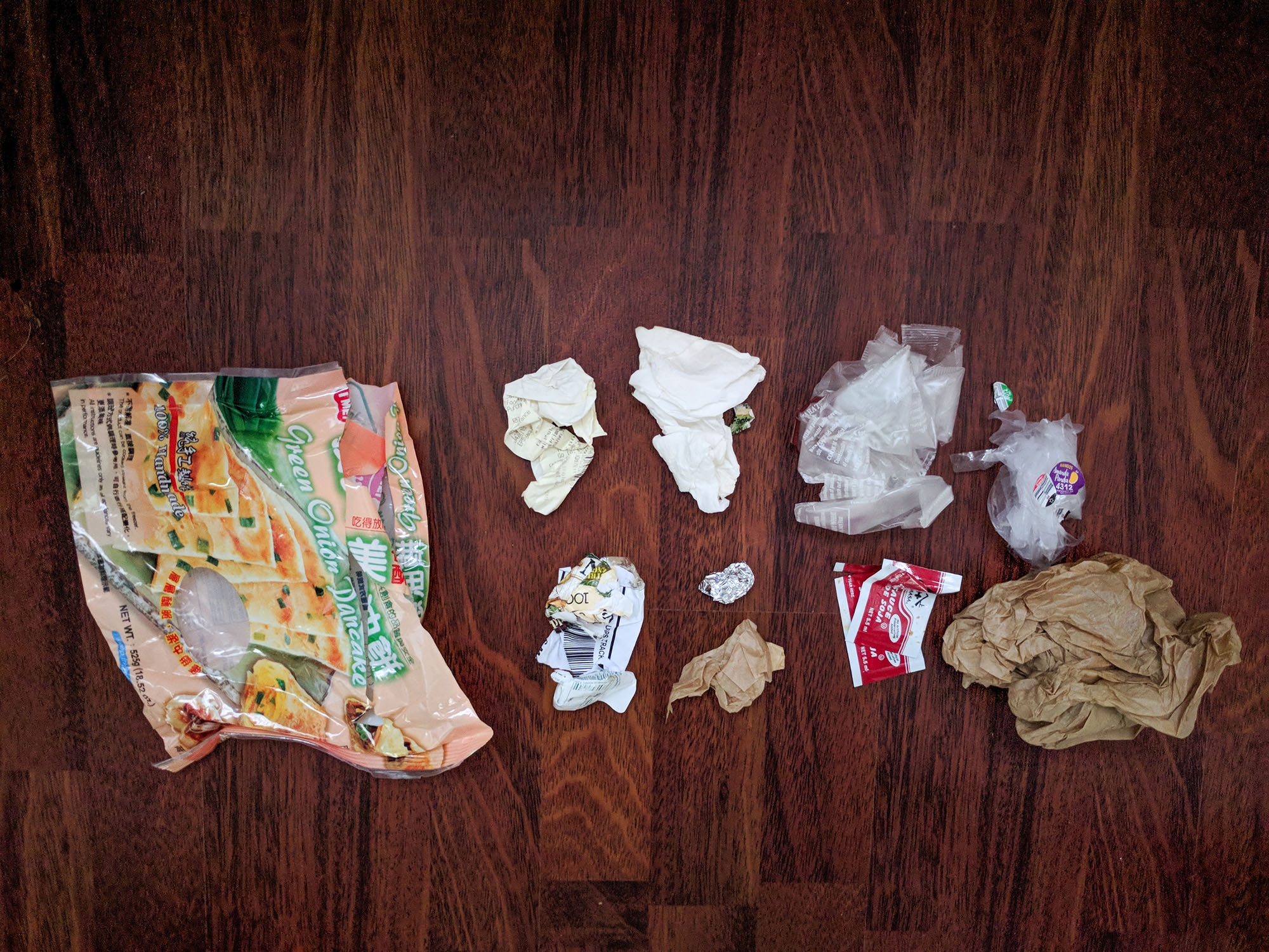 waste in a 12 oz mason jar day laid out